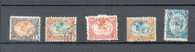 Cotso370 - YT 37 - 38 - 41 - 42 (dents Du Bas Inrrégulières) -44 Obli - Used Stamps
