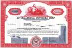 USA 1981 International Controls Corp. Feinst 2 Shares Nach Suppes Wertpapier-Katalog Florida Industry US-Aktie - Banco & Caja De Ahorros