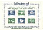 MEILLEURS VOEUX 1998 FEUILLET CADEAU HORS COMMERCE VOYAGE D'UNE LETTRE - Other & Unclassified