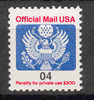 United States Official 1991 Mi. 116  04 C State Arms MNH - Officials