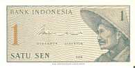 BILLETE DE INDONESIA DE 1 RUPIAH  (BANKNOTE)  EBC - Indonesia