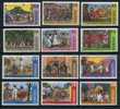 VENEZUELA 1966 Folk Dancing  Cpl Set Of 12 Yvert Cat. N° 735/40+879/84  Absolutely Perfect MNH ** - Baile