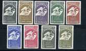 VENEZUELA 1950 UPU   Cpl Set Of  9 Yvert Cat. N° Air 278/86   Mint Hinged * - U.P.U.