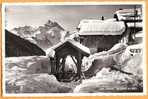 Ro040 Gryon, Chalets Sous La Neige, Fontaine, Et Dents Du Midi. Cachet 1956. Metzger 2205 - Gryon