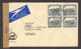 South Africa Par Avion Airmail Per Lugpos Commercial WINDHOEK 1949 Cover 4702 Censor Label Hamburg British Zone Germany - Storia Postale