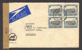 South Africa Par Avion Airmail Per Lugpos Commercial WINDHOEK 1949 Cover 4702 Censor Label Hamburg British Zone Germany - Covers & Documents