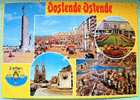 Belgium 1985 Illustrated Postcard, Oostende Ostende Harbour, Sent To Belgium - Painting Paintor Kames Ensor Cancel - Briefe U. Dokumente