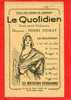 CARTE DU QUOTIDIEN JOURNAL D INFORMATION DE GAUCHE CREE EN 1923 PAR HENRY DUMAY 25 AVENUE KLEBER PARIS 16e EN BON ETAT - Political Parties & Elections