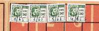 28.01.1965 - Tessera Ass. Obbl. -Serie 1963  Istituto Nazionale Prev. Sociale Lire 242 X 4 - Revenue Stamps