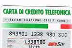 TELECOM ITALIA  (PERIODO SIP)  USI SPECIALI - CAT. C. & C. 4016 -  CARTA DI CREDITO SCAD.12.93 - Sonderzwecke