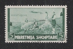 ALBANIA - TERRITORI ANNESSI E OCCUPATI - 1940: Valore Usato Da 5 Qind Di Posta Aerea - In Ottime Condizioni. - Albanië