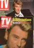 Johnny  HALLYDAY  :  2  COUVERTURES    :  PROGRAMME  TV - Musique