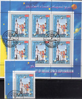 Astronauten 1962 Yemen 870+Kleinbogen O 8€ USA-Raumflug Historie 1970 Sheet S/s Space History Exploration Sheetlet - Andere & Zonder Classificatie