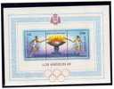 Sommerolympiade Los Angeles 1984 San Marino Block 9 ** 2€ Flamme Blocchi Hoja Bf Olympic M/s Flam Bloc Sheet Of Olympia - Blocks & Sheetlets