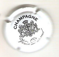 CAPSULE DE MUSELET CHAMPAGNE VEUVE DURAND NOIR FOND BLANC Nom En Lettres Italiques - Durand (Veuve)