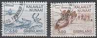 Groenland Greenland 1981 Yvertn° 119-20 (°) Oblitéré Cote 4 € Faune - Used Stamps