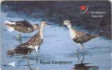 # SINGAPORE 25SIGB Wood Sandpipers 10 Landis&gyr -oiseaux,birds- Tres Bon Etat - Singapur