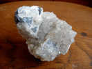 QUARTZ ENFUME ET FLUORINE BLEUE RECOUVERTE DE Q 8 X 5,50 CM MARSANGES - Mineralien