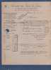 LETTRE FACTURE SOCIETE DU GAZ DE PARIS 6 RUE CONDORCET 9e ARRONDt - 1919 AVEC TIMBRE - Elektriciteit En Gas