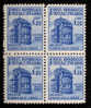 1944/45 REPUBBLICA SOCIALE MONUMENTI DISTRUTTI 2°EMISSIONE 1,25L. QUARTINA NUOVO** MNH (SASS510) - Mint/hinged