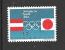 LIECHTENSTEIN - 1964 - VALORE NUOVO STL DEDICATO AI GIOCHI OLIMPICI DI INNSBRUCK E TOKIO - IN OTTIME CONDIZIONI. - Unused Stamps