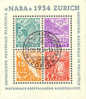 Switzerland #226 Used Souvenir Sheet From 1935 - Blocks & Sheetlets & Panes