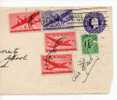 ETATS UNIS / UNITED STATES - 1946-  FRAGMENT D'ENVELOPPE / COVER - SCOTT U436 ¿? AVEC C25, C27, C32 (X2), 908 - 1921-40