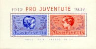 Switzerland B89 XF Mint Never Hinged Souvenir Sheet From 1937 - Nuovi