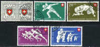 Switzerland B191-95 XF Used Set From 1950 - Used Stamps