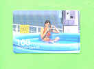 PORTUGAL - Chip Phonecard/Girl In Pool Using Phone - Portugal