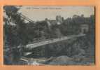 H1155 Fribourg, Le Grand Pont Suspendu Du Gotteron.Petite Animation Cachet Fribourg Gare 1936? Photoglob 9536 - Fribourg