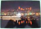 France 1977 Illustrated Postcard Sent To Belgium - Cannes By Night River Sea Boat - Briefe U. Dokumente