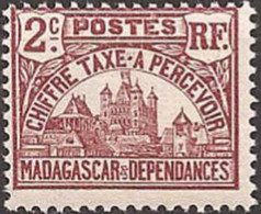 MADAGASCAR..1908..Michel # 8...MLH...Portomarken. - Portomarken