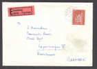 Switzerland Eilsendung Exprés Espresso 1967 Deluxe Cancel MEYRIN Cover To Danish Radio Copenhagen Denmark - Cartas & Documentos