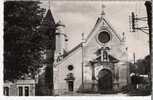 ECOUEN 95 Eglise Saint Acceul Façade Et Porche Editions Gaud Carte Dentelée Véritable Photo - Ecouen