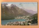 H1174 St-Moritz-Dorf Und Bad, See, Lac.Pontresina Et Bruxelles 1910 Photoglob 4145 - Pontresina