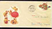 Pâques, Poulettes, Orchestre, œufs: Entier Postal 1999 – Easter Stationery Cover: Chicken Band Eggs. - Gallinacées & Faisans