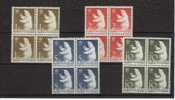 Groënland 49/52 Neufs Avec  Ours Polaire En Blocs De 4 - Unused Stamps