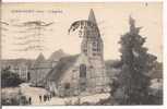 60..LIANCOURT..L EGLISE..PLAN ANIME......2 SCANS..1927..CACHET DE PARIS 24..RUE DE CLERY - Liancourt