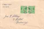 Guernsey Brief Mef Minr.2x 1 Guernsey 7.4.41 FDC - Bezetting 1938-45
