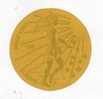 FRANCE TOKEN OF ART 100 MAGIC EURO GOLD COLOURED METAL EUROPA AWL (BASQUE CROSS - LAUBURU) - Firma's