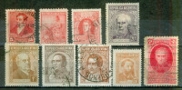 Rivadavia - ARGENTINE - Personnages Célèbres - Général San Martin - N° 98-137-153-311-364-365-368-570-578 - 1892 - Used Stamps