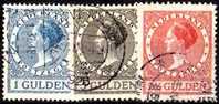 Olanda - Serie Tre Valori Guglielmina - Obliterata - Used Stamps