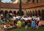 CPSM Folklore, Danse, Sardane, Groupe Allegria, Arles Sur Tech (66) Dans Le Cloître - édit Goudin Font Romeu - Dans