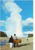 ETATS UNIS Yellowstone National Park Old Faithful Geyser Cpm Couleur - Yellowstone