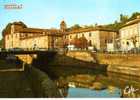 CPSM.  MOISSAC. L'ANCIEN COLLEGE ET LE CANAL. DATEE 1990. - Moissac