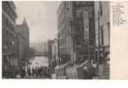 Fourteenth Street, Looking West From Market Street, Flood Of March 1907 - Wheeling, West Virginia - Inondations