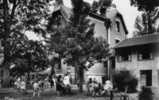 58   St Honoré-les-bains   CPSM  Dentellée Trés Animée   (  La Frênaie  Home D'Enfants) VUE SUR LE PARC - Saint-Honoré-les-Bains