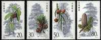 1992 CHINA 1992-3 CHINA FIR 4V STAMP - Unused Stamps