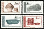1954 CHINA S9 Great Motherland (5th Set) : Ancient Cultural Relics 4V MNH - Unused Stamps